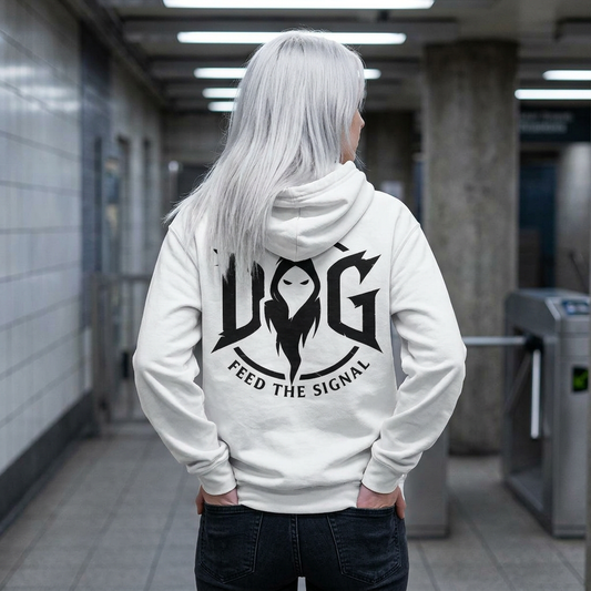 DropGhost White Logo Woman's Hoodie