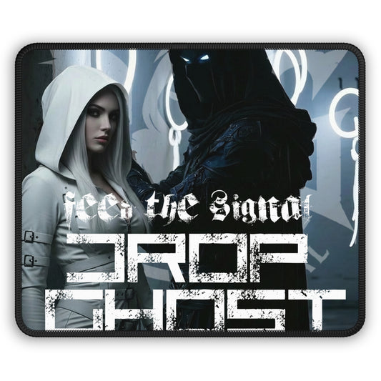 DropGhost Gaming Mouse Pad — 'Feed the Signal' Cyberpunk Design